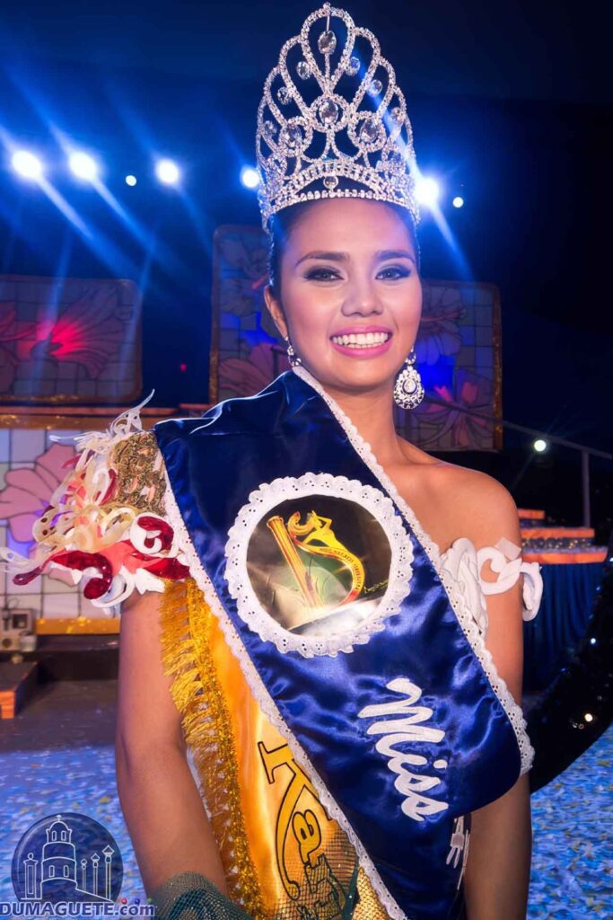 Trixia Marie S. Maraña after being crowned Miss Negros Oriental 2015