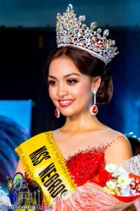 Arl Banquerigo after being crowned Miss Negros Oriental 2019
