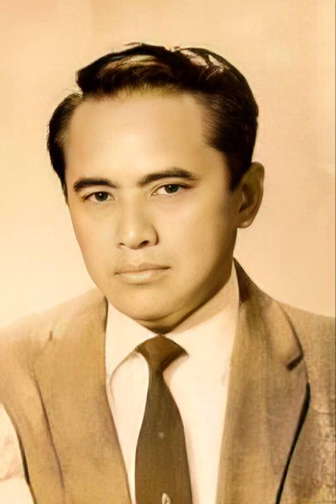 Portrait of Filipino writer and educator Edilberto K. Tiempo