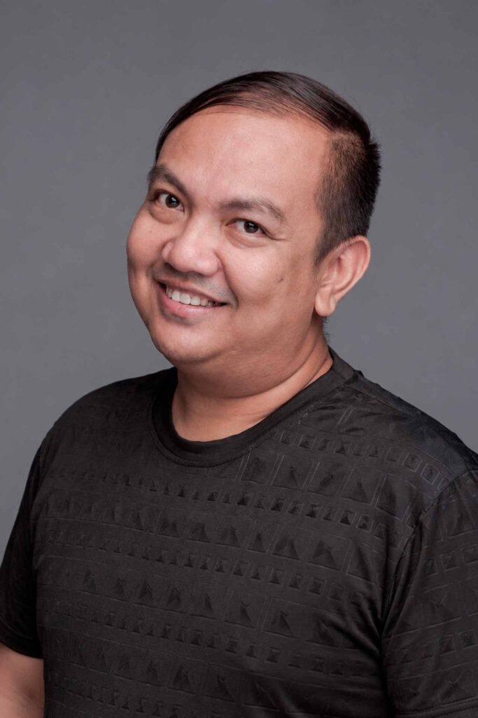 Portrait of Filipino fashion designer Gerry Fernandez