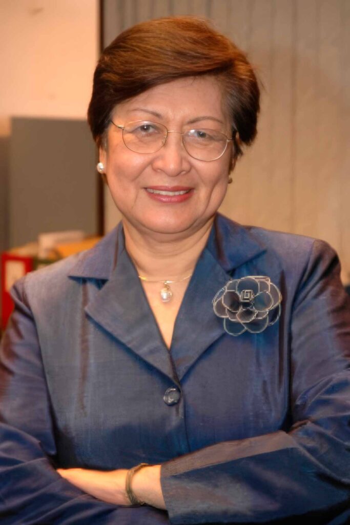 Portrait of Filipino economist and former Finance Secretary Juanita D. Amatong