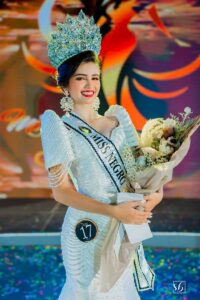 Misty D. Allen wearing the Miss Negros Oriental 2024 crown and sash